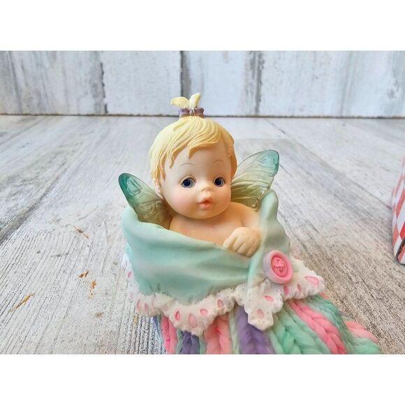 Enesco baby kitchen fairy bootie‎ little fairies 2004 new statue figurine - Picture 9 of 9